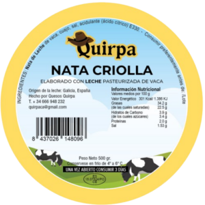 Nata Criolla Quirpa