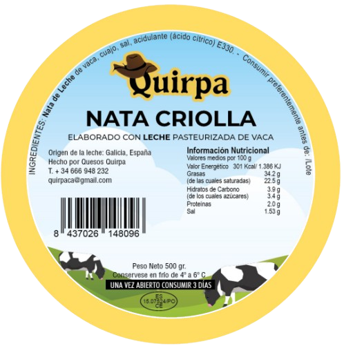 Nata Criolla Quirpa
