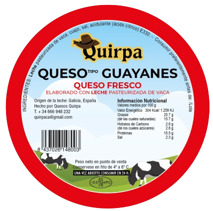 Queso Guayanes Quirpa