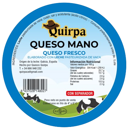 Queso Mano Quirpa