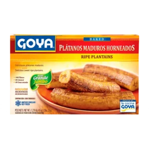 Plátano maduro entero horneado