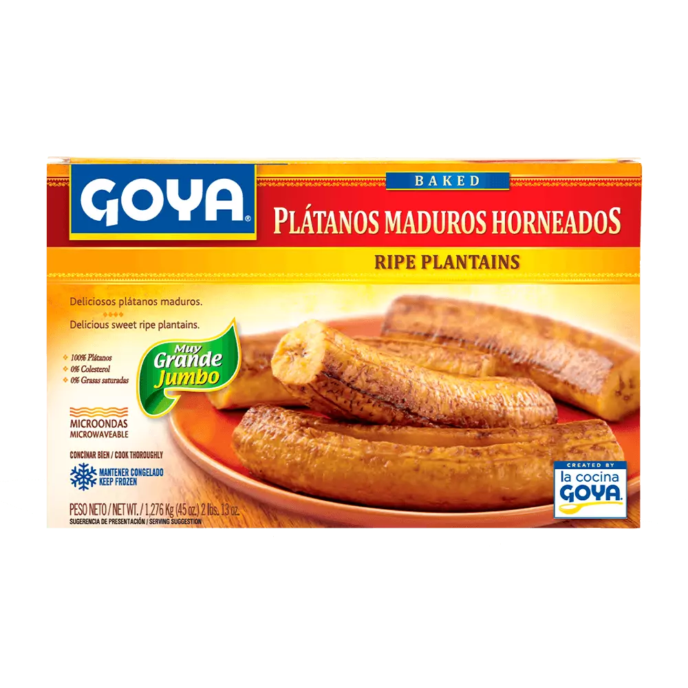 Plátano maduro entero horneado